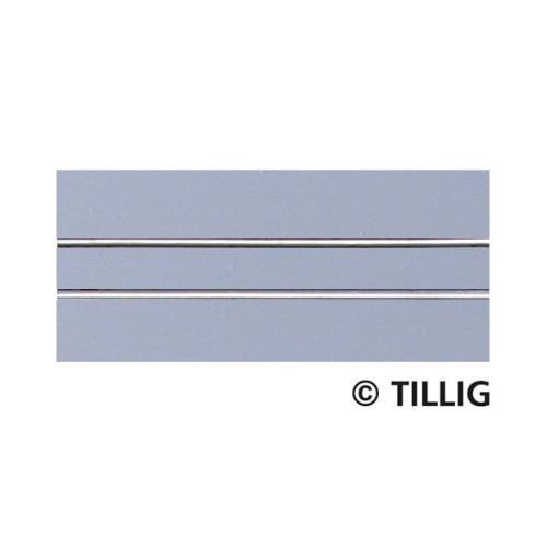 Tillig AKTION 87512 - Straßenbahn Gleis gerade einspurig 105,6 mm - Asphalt/Betonstruktur Tillig AKTION 87512 - Straßenbahn Gleis gerade einspurig 105,6 mm - Asphalt/Betonstruktur